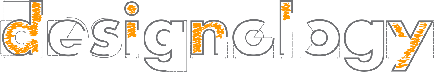 designology logo gray orange